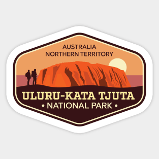 Uluru-Kata Tjuta National Park - Australia Northern Territory - Trail walking badge Sticker